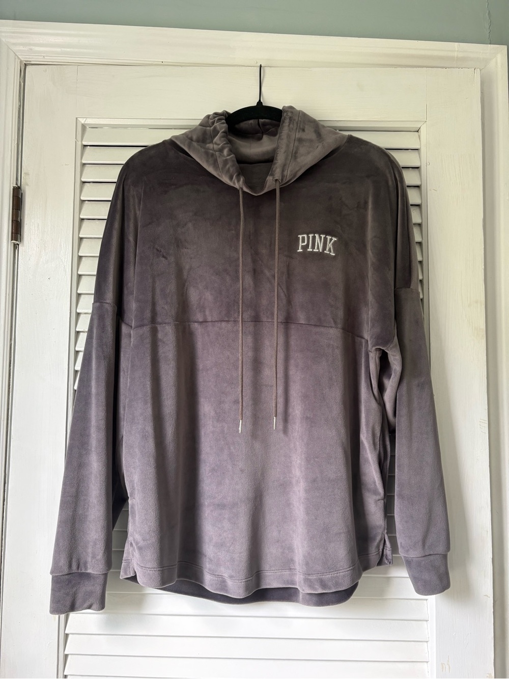 PINK Victoria's Secret Velour Crewneck Hoodie